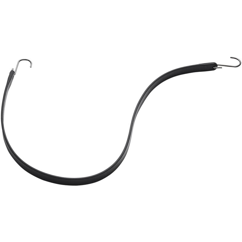 Cordon élastique plat de 36 pouces, sangles noires robustes de 20 mm avec crochets en s en acier, 10 pièces Corde élastique pour cargaison, bâches,