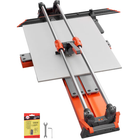 Mophorn Cortadora manual de azulejos de 1200 mm con cabezal deslizante mejorado, guía de alineación, base con resorte, ruedas de corte de 8 y 22 mm, ideal para cortes rectos y diagonales en cerámica
