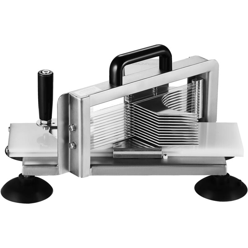 Coupe-tomates professionnel - Coupe de précision La machine en acier inoxydable livrée offre une coupe de 1/4 pouce en douceur pour les tomates, les