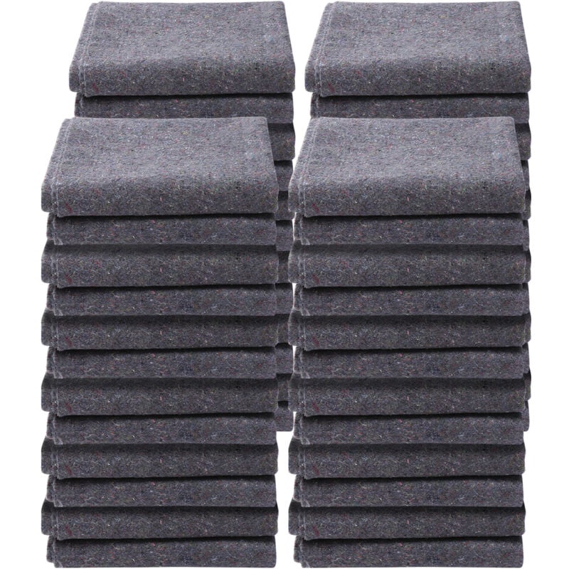 Couvertures de demenagement 72« x 54 » 21 lbs/dz Weight 24 Packs Professional Recycled Cotton Packing Blanket Large Heavy Duty Shipping Mover Pads