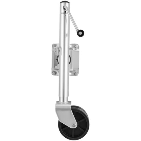 Mophorn Cric de remorque à roue, capacité de charge 907 kg, conçu pour remorques de bateaux, équipé de roues doubles en polypropylène, poignée ergonomique et plage de levage de 381 à 685 mm