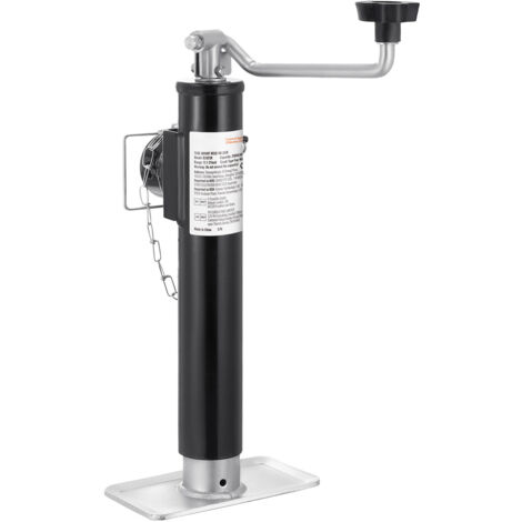 Mophorn Cric de remorque, capacité de charge de 2000 lb, cric pivotant à montage sur tuyau soudé, support de levage de 10 po avec poignée pour remorques de camping-car, de chevaux