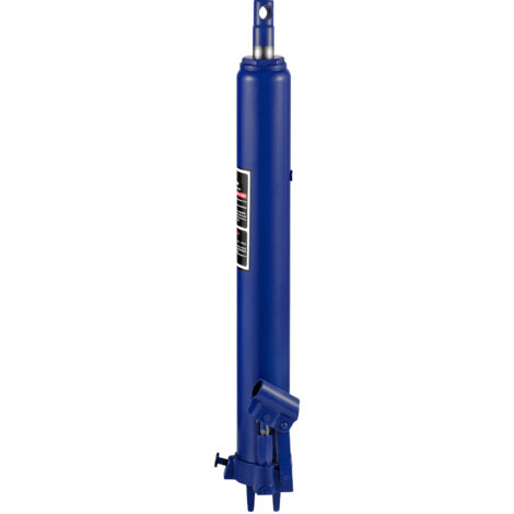 Mophorn Cric hydraulique long, capacité de 8 tonnes, pompe à piston unique et base à chape, cueilleur de cerises manuel avec poignée, pour grues de garage/atelier, palan de levage de moteur, bleu