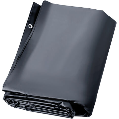 Mophorn Cubierta de seguridad para piscinas , apta para piscinas rectangulares enterradas de 10,5 x 18,6 pies, cubierta de invierno de PVC de malla con orificios de drenaje, gris oscuro