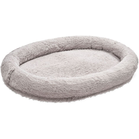 Mophorn Cuccia per Animali Domestici 1760 mm x 1220 mm x 240mm,in Peluche Morbido,Adatta a Cani di Grandi Dimensioni,con Tasca Laterale, Maniglia e Cerniera,Rimovibile e Lavabile in Lavatrice,Grigio