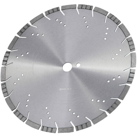 Mophorn Disco da taglio diamantato, Lama per troncatrice calcestruzzo 350 mm per lavori a secco o a umido, Disco a segmenti diamantati 10 mm Diametro foro centrale universale 1"/25,4 mm