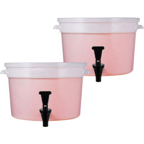 Mophorn Dispensador de bebidas, dispensadores de bebidas de 3 galones para fiestas, dispensador de plástico con espiga y tapa, dispensador de agua de jugo de limonada de te helado, para restaurantes