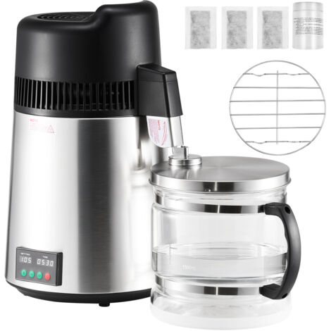 Mophorn Distillatore d'acqua da 6 litri per uso domestico, dispositivo da 900 W in acciaio inox per purificazione e distillazione, ideale per cucina e tavolo