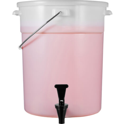 Mophorn  Distributeur de boissons, 5 gallons, serveur de boissons de fête, plastique, robinet et couvercle, jus, thé, eau, restaurants, hôtels