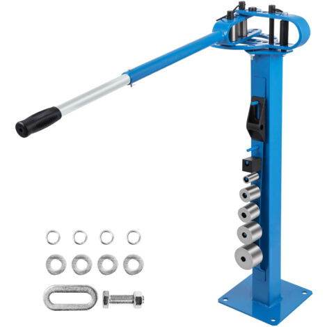 Mophorn Dobladora de metal compacta: 7 matrices, 1-3", mango telescópico, construcción resistente