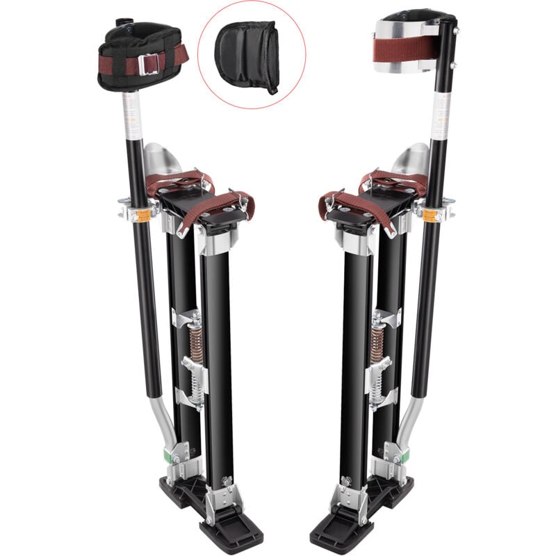 Mophorn echasses pour cloisons seches, 24''-40'' ajustables, echasses a outils en aluminium avec genouilleres de protection, durables et