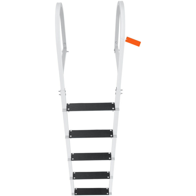 Mophorn - chelle de quai amovible 5 marches, capacité de charge de 500 lb, échelle de bateau en alliage d'aluminium avec marches de 3,1' de large et