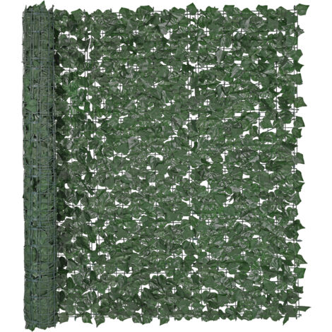 Mophorn Efeu-Privatsphärenzaun, 1500 x 2490 mm künstlicher grüner Wandbildschirm. Verstärktes Gelenk. Künstliche Heckenrebenblatt-Dekor für Außen-Garten, Hof, Terrasse