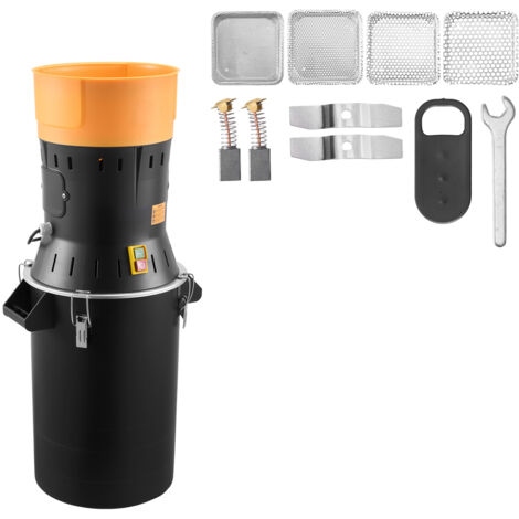 Mophorn Elektrische Getreidemühle 25 L, 600 W, Mühle mit robusten und scharfen Klingen, Pulverisierer für trockene Körner, Gewürze, Müsli, Kaffee und Mais, Maße: 390x320x815 mm