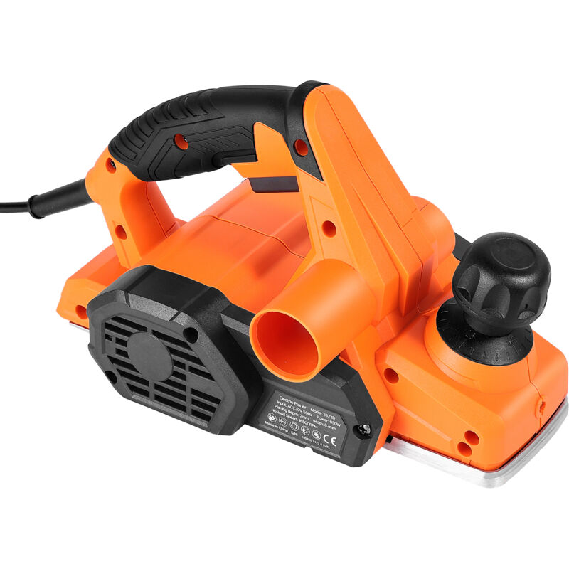 Mophorn Elektrohobel, 82 Mm Schnittbreite, 650 W Leistung, 16800 U/Min, Handhobel Für Holzarbeiten, Mit Verstellbarer Schnitttiefe, 2 Klingen