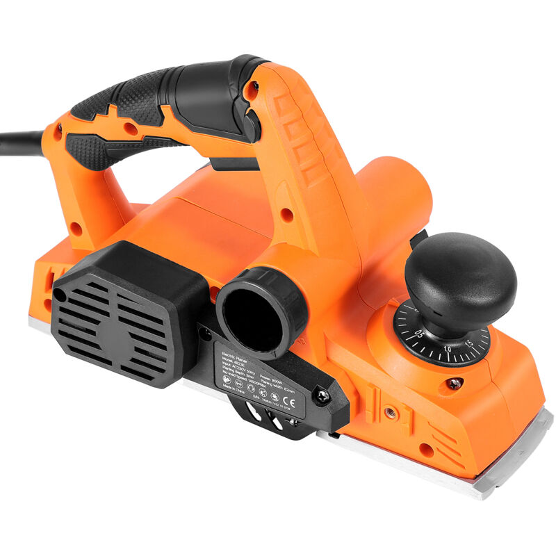 Mophorn Elektrohobel, 82 Mm Schnittbreite, 900 W Leistung, 14500 U/Min, Handgerät Für Holzarbeiten, Mit Verstellbarer Schnitttiefe, 2 Klingen, Ideal Für Holzbearbeitung, Und Heimwerkerprojekte