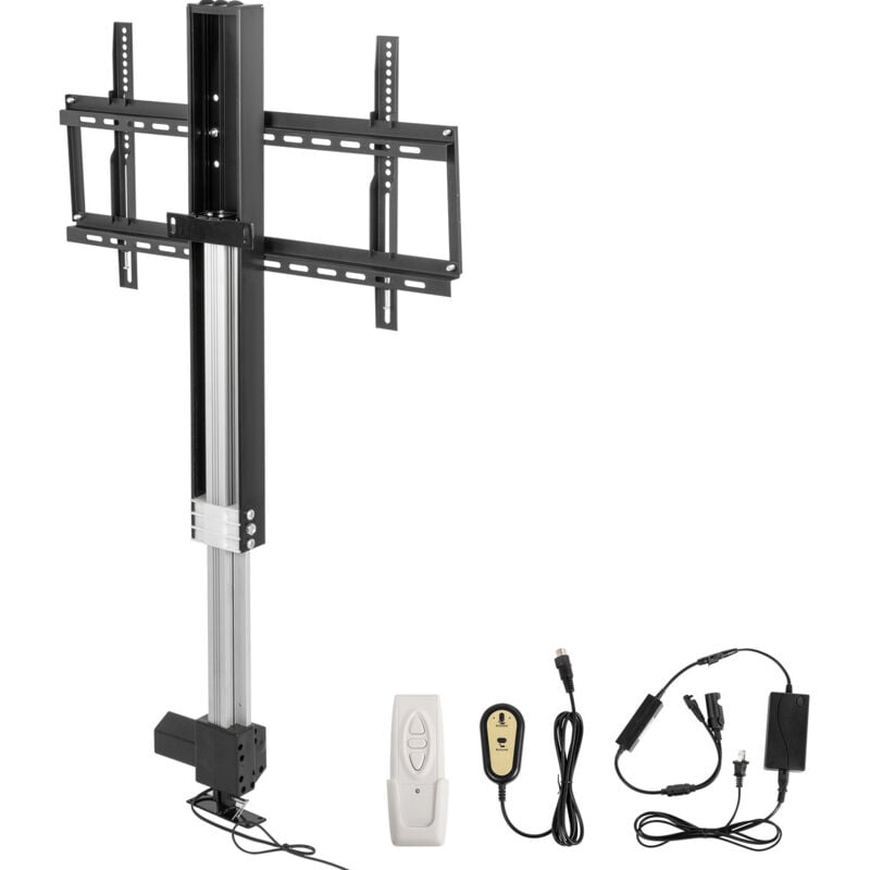 Mophorn - lévateur tv motorisé – Course de 28 pouces, support réglable pour téléviseurs de 26 à 57 pouces, télécommande, capacité de 132 lb