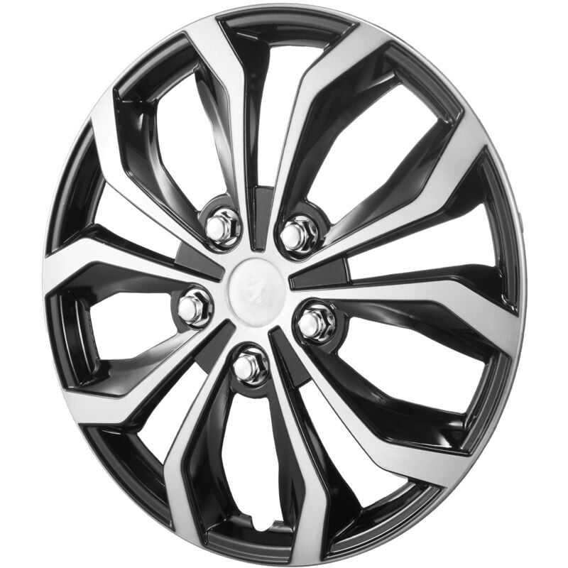 Enjoliveurs de jante de roue,diamètre de 15pouces,enjoliveur robuste et durable avec résistance aux rayures,de buse à pression et valve,fabriqué en