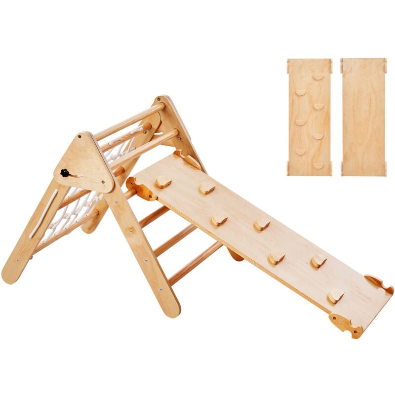 Ensemble de triangles Pikler 5 en 1 de , jouets d'escalade Montessori pour tout-petits de 1 à 3 ans, aire de jeux intérieure en bois avec triangle,
