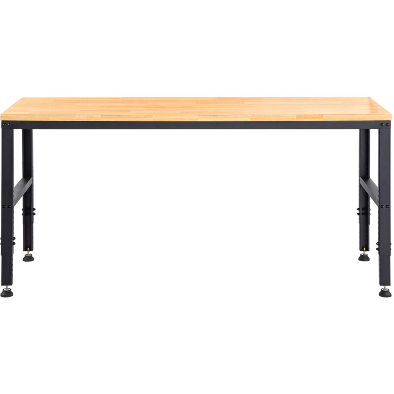 Image of Mophorn Werkbank mit verstellbarer Höhe, 61" L x 20" B, Werkbanktisch mit Steckdose