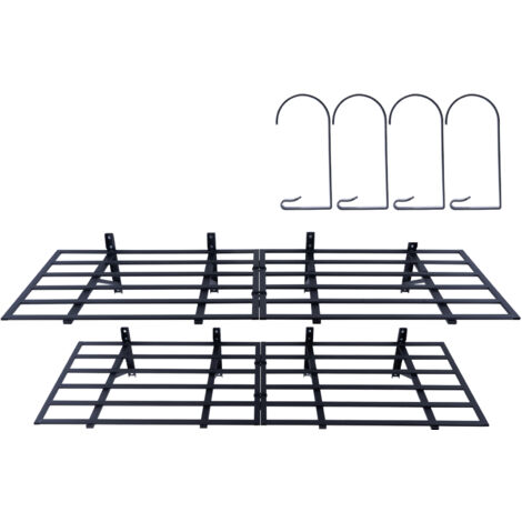 Mophorn Étagères de rangement pour garage , lot de 2, 6 x 2 pi, étagères de garage murales robustes. Capacité de charge totale de 1 600 lb. Étagères flottantes idéales pour le rangement de garage