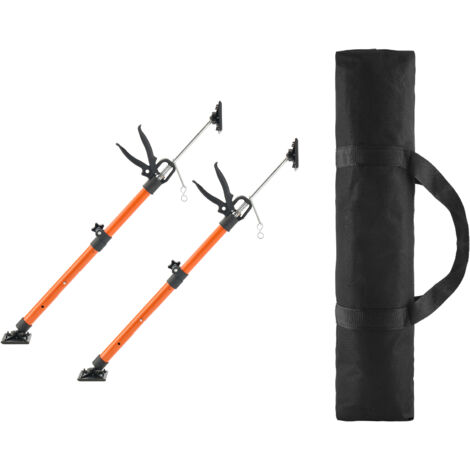 Mophorn Étai de Soutien Télescopique 54-115 cm, Lot de 2, Poteau Réglable avec Tige à Dégagement Rapide, en Acier, Capacité de Charge 70 kg, Idéal pour Plafonds, Installation d'Armoires