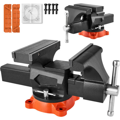 Mophorn Étau d'établi, largeur de mâchoire de 8 po, ouverture de mâchoire maximale de 8 po, base de verrouillage pivotante à 360 °, profondeur de gorge de 3,7 po, fonte ductile robuste