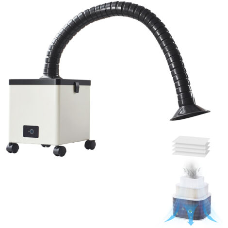Mophorn Extracteur de fumée pour soudure, 85 W, ventilateur sans balais, débit d'air 200 m³/h, équipé d'un filtre à trois niveaux et réglage à trois vitesses, idéal pour soudure, gravure laser