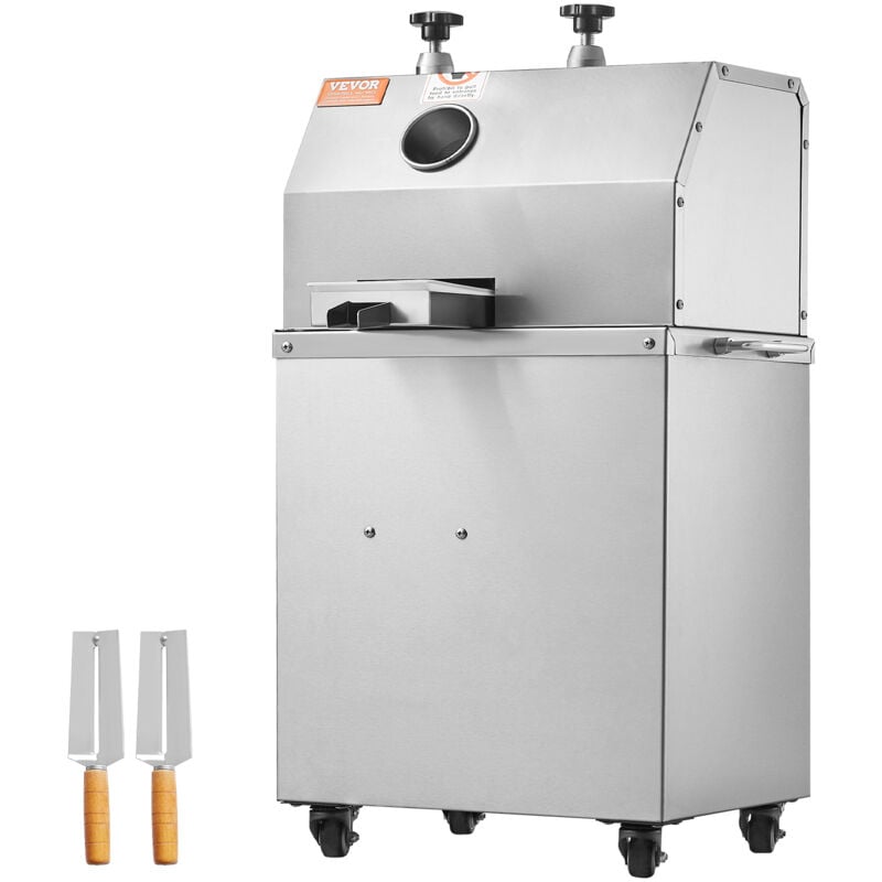 Vevor Extracteur de Jus de Canne a Sucre Electrique 750 w Presse-Canne a Sucre 300 kg/h Haut Rendement avec 3 Rouleaux Grande Entree Presse-Agrumes
