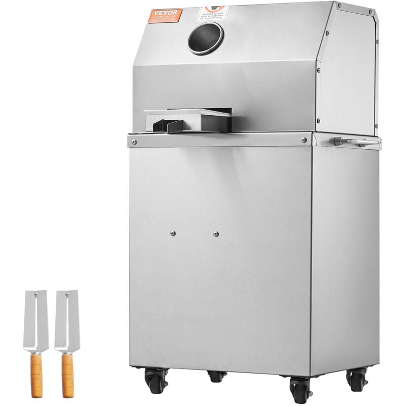 Vevor Extracteur de Jus de Canne a Sucre Electrique 800 w Presse-Canne a Sucre 300 kg/h Haut Rendement avec 3 Rouleaux Grande Entree Presse-Agrumes