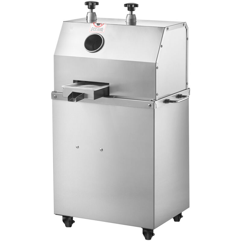 Mophorn - Extracteur de jus de canne à sucre électrique , machine à jus de 750 w avec sortie de 661 lbs/h, 3 rouleaux en acier inoxydable, entrée de