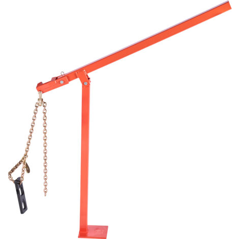Mophorn Extracteur de poteaux de clôture 914,4 mm, outil robuste pour l'extraction de pieux en T, avec plaque d'extraction et chaîne de levage 1193,8 mm, adapté aux poteaux ronds et de signalisation