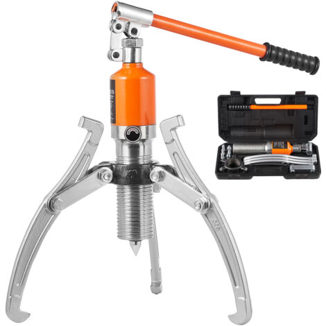 Mophorn Extractor de engranajes hidráulico de 15 toneladas, 2 o 3 mordazas, separador de mordazas de 12", uso vertical/horizontal, con estuche para cojinetes de rueda