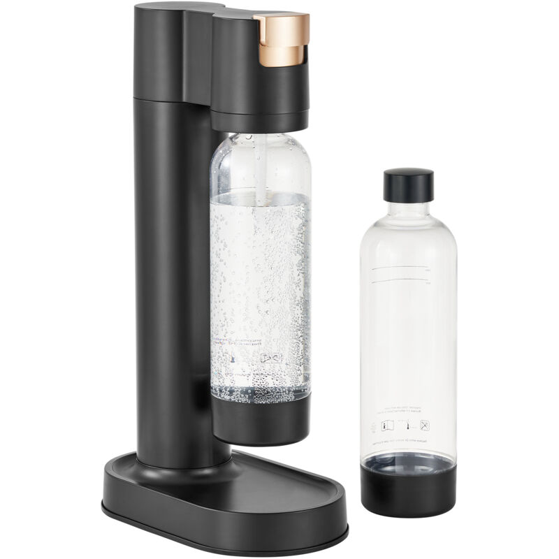 Mophorn fabricant d'eau pétillante, carbonateur de soda pour la maison, kit d'eau de Seltz avec 2 bouteilles PET de 1L sans BPA, compatible avec une
