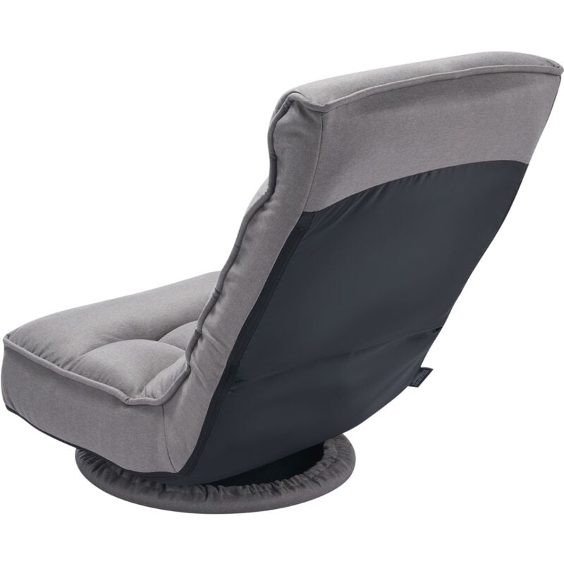 Mophorn - Fauteuil de jeu pivotant, inclinable et rotatif à 360° avec dossier réglable et soutien lombaire, canapé vidéo pliable pour télévision,