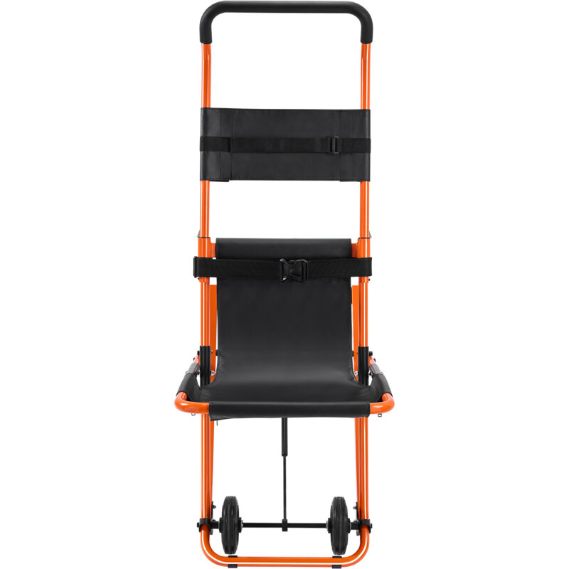 Fauteuil d'escalier manuel capacité de 350 lb. Fauteuil roulant d'urgence pliable. 4 roues. Portable pour ambulance, pompier. Idéal pour le transfert