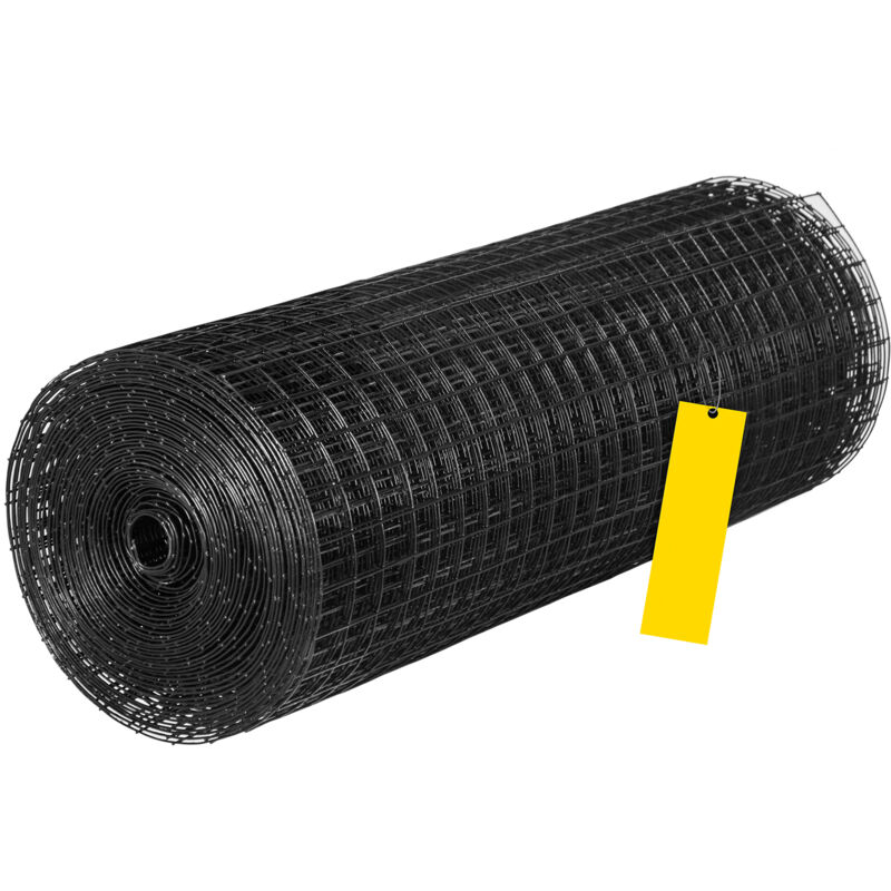 Mophorn - Filet métallique taille de maille 48' x 50' et 1' x 1', en acier galvanisé recouvert de vinyle, 16 gauge, filet de poule avec un ciseau à