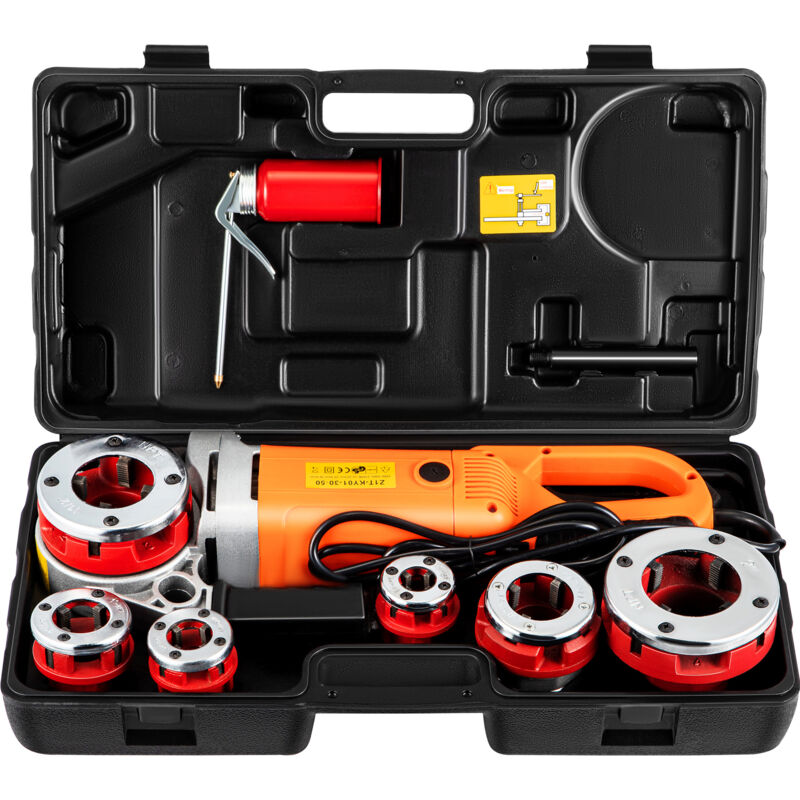 Mophorn - Fileuse electrique de tuyaux 2300W Kit deentrainement manuel robuste 220V Fileuse de tuyaux portable avec 6 matrices 1/2'-2