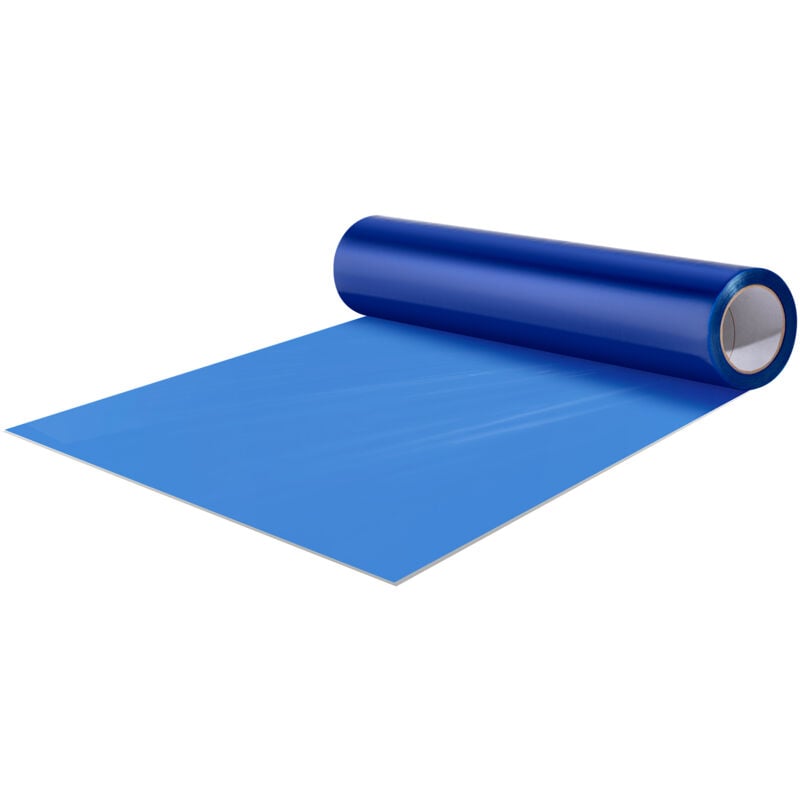 Film de protection de tapis, 24 » x 200' Protection de plancher auto-adhésive, rouleau protecteur de tapis en polyéthylène facile à installer pour la