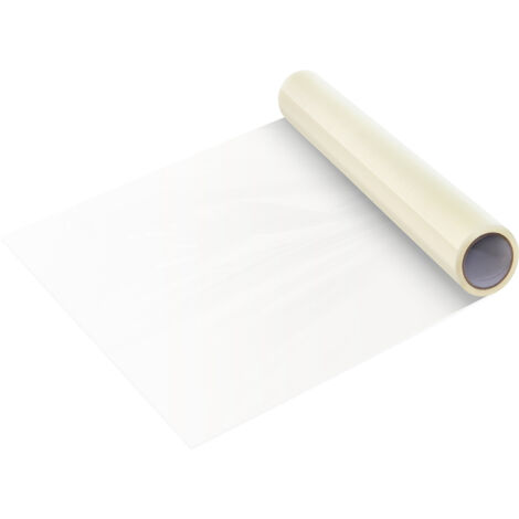 Mophorn  Film de protection de tapis 36 » x 200', protection de sol auto-adhésive, rouleau protecteur en polyéthylène pour la construction et la rénovation