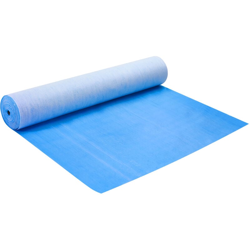 Mophorn - Film de protection pour tapis 40« » x 84' Easy Cut Fiber Fabric Shield pour la construction et la rénovation, bleu
