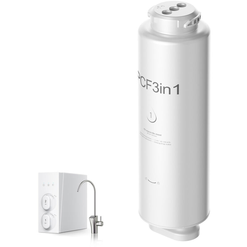 Filtre de remplacement pcf, filtre à eau composite pcf à 6 couches, réduit le chlore et les odeurs, compatible avec le système de filtration d'eau