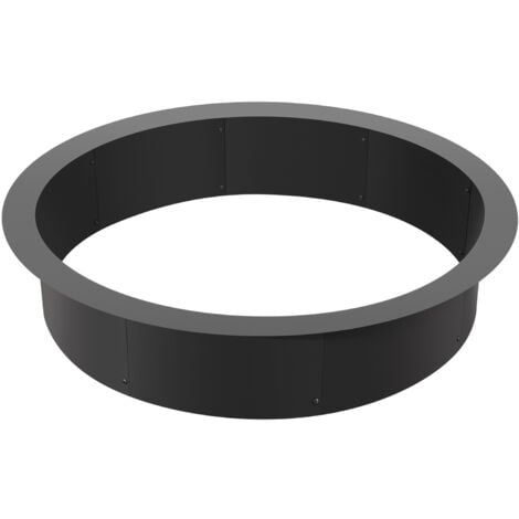 Mophorn Fire Pit Ring, 40-Inch Outer/36-Inch Inner Diameter, 10inch Height 2.5mm Thick Fire Pit Insert, Heavy Duty Carbon Steel Liner DIY Campfire Ring above or In-Ground, for Outdoor Camping, Bonfire