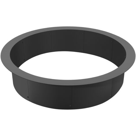 Mophorn Fire Pit Ring, 44-Inch Outer/39-Inch Inner Diameter, 10inch Height 2.5mm Thick Fire Pit Insert, Heavy Duty Carbon Steel Liner DIY Campfire Ring above or In-Ground, for Outdoor Camping, Bonfire