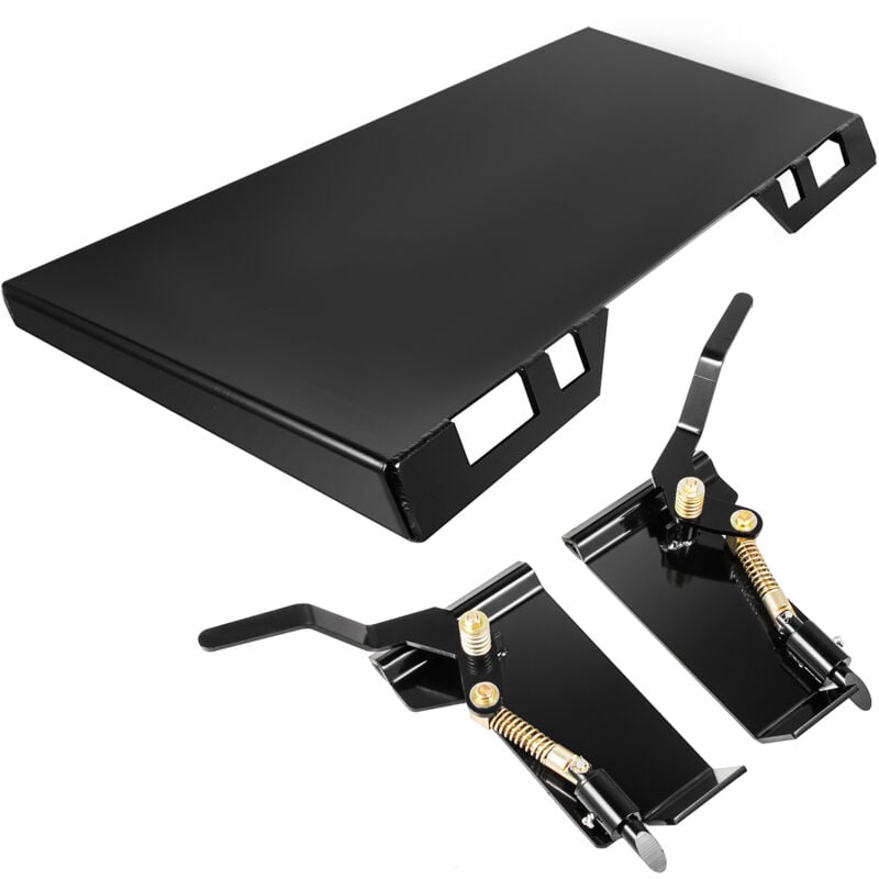 Vevor Fixation pour chargeuse compacte 3/8' plaque de fixation rapide pour chargeuse compacte 18,5' de hauteur accessoires pour chargeuse compacte a