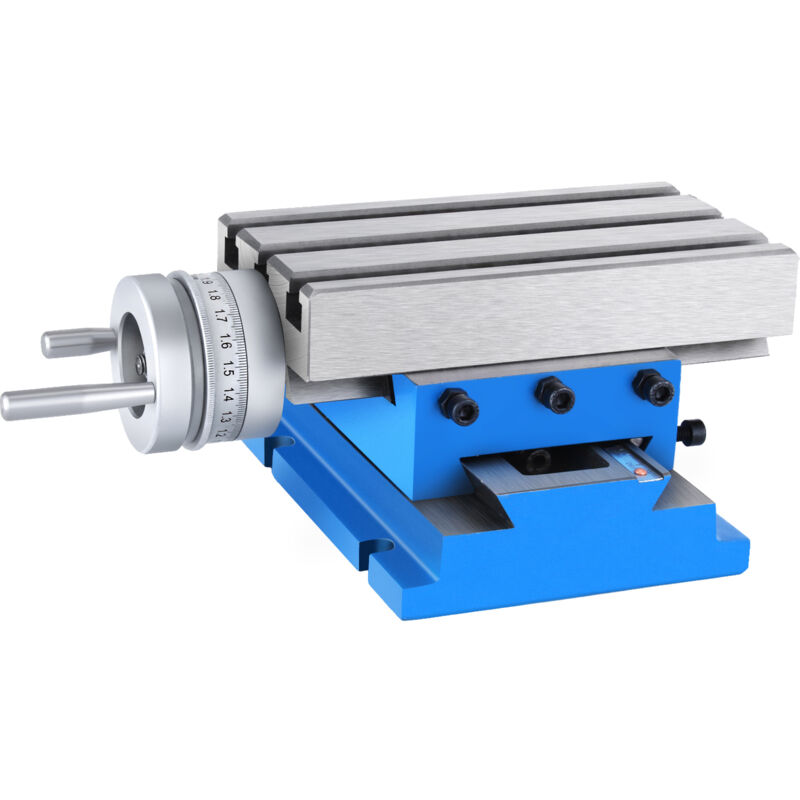 Image of Mophorn - Fräsmaschine Kreuzschlitten-Arbeitstisch 4''x7,3'' 2-Achsen-Präzisionswerkzeug