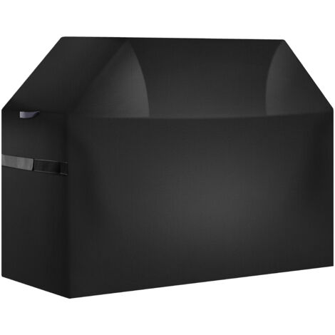 Mophorn Funda para parrillas de exterior, resistente al agua y a las condiciones climáticas, fabricada en poliéster 600D de alta calidad, 280 g/m², dimensiones: 1229 x 696 x 1077 mm, color negro