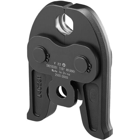 Mophorn Ganascia di Pressatura V22, Strumento da 22 mm per Tubi in Acciaio Inossidabile a V, Realizzata in Acciaio Cementato e Compatibile con Utensili di Crimpatura Standard