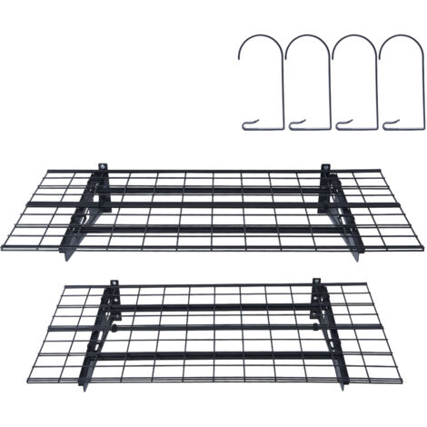 Mophorn Garage Storage Shelving - 2 Pack, 6 x 2 ft. Heavy-Duty Wall-Mounted Shelves. 1000 lbs Total Load Capacity. Ideal for Shop, Shed, Garage Storage.