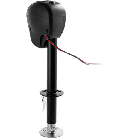 Mophorn Gato eléctrico para remolque, 3500 lb, gato eléctrico resistente para remolques con conector de 2 vías, función de memoria, manivela y cubierta resistente a la intemperie